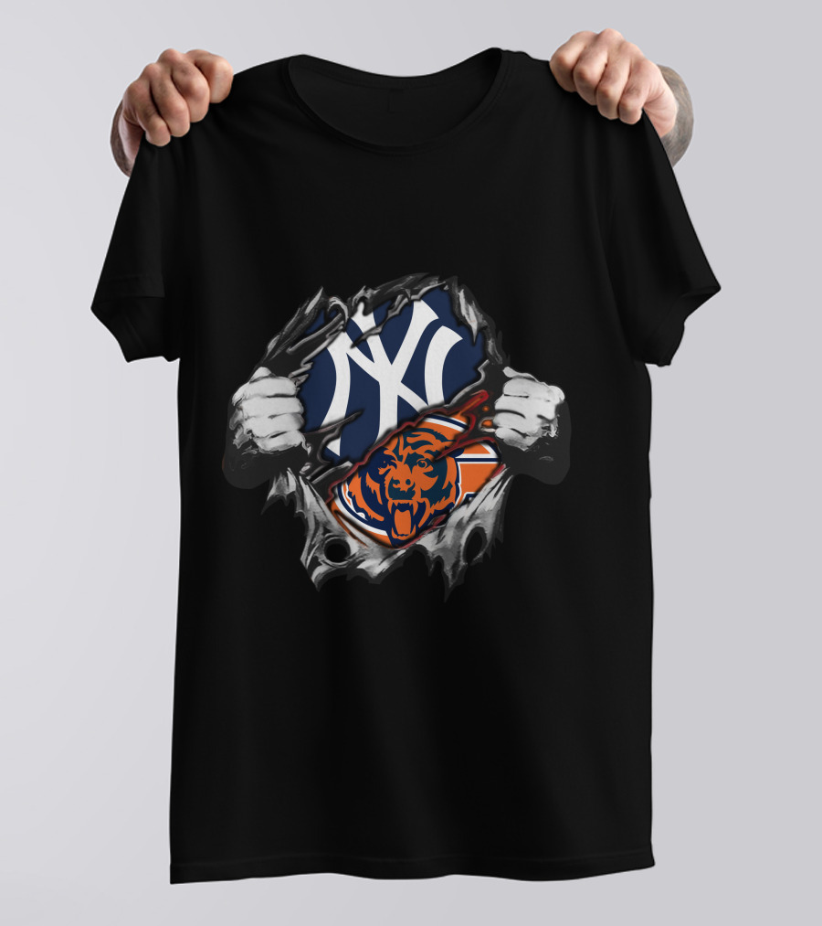 Yankees Bears Logo Fusion T-Shirt