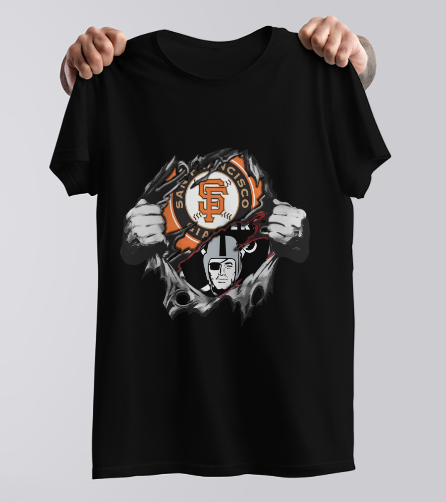 San Francisco Giants Oakland Raiders T-Shirt