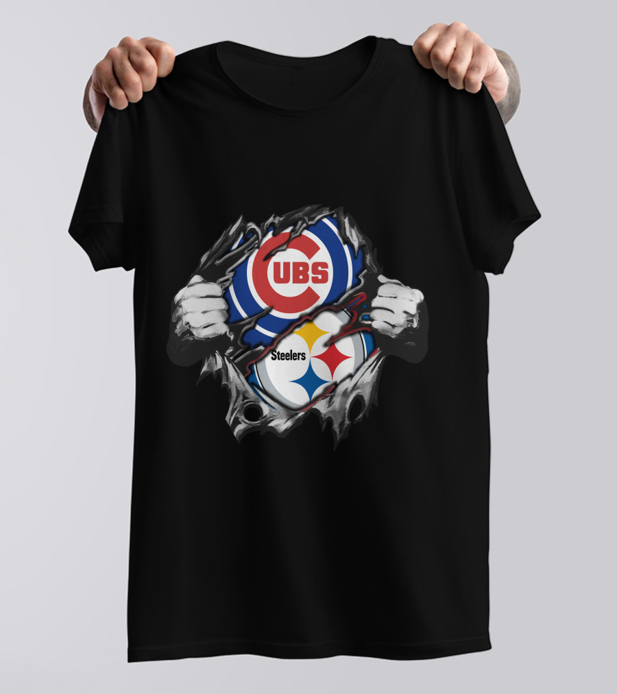Steelers Cubs Ripped Reveal T-Shirt