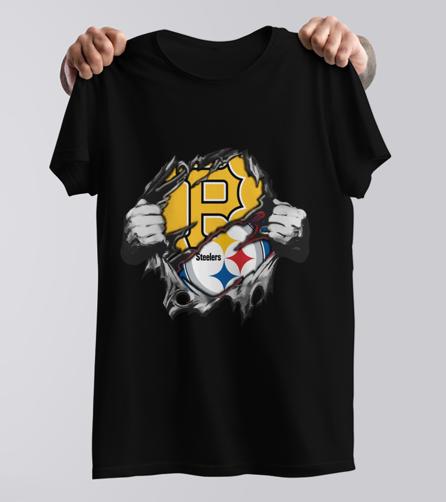 Steelers Pirates Logo Mashup T-Shirt