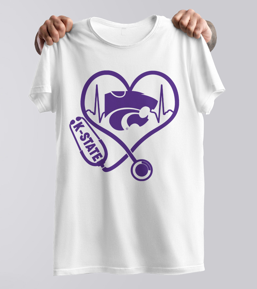 K-State Nurse Heartbeat Wildcats T-Shirt