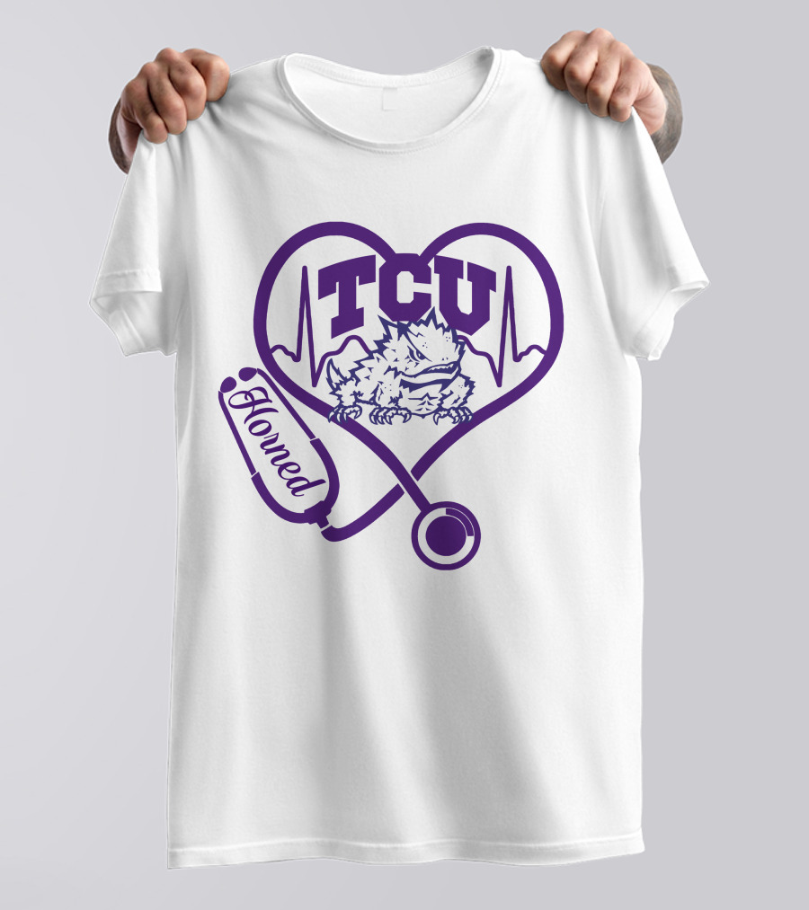 TCU Horned Frogs Nurse Heartbeat Love T-Shirt