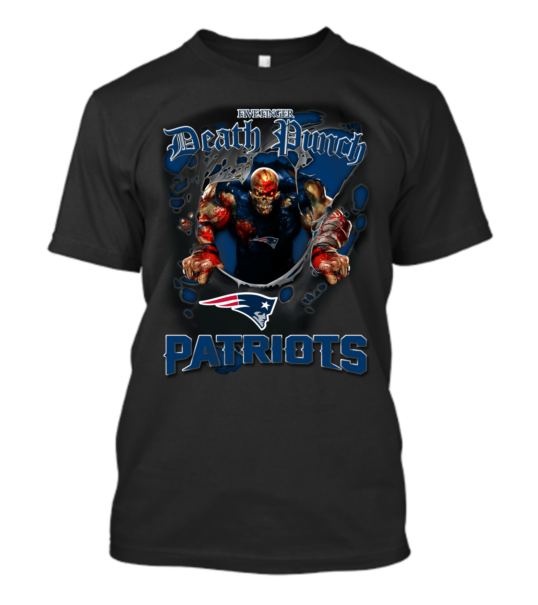 Five Finger Death Punch New England Patriots Football T-Shirt