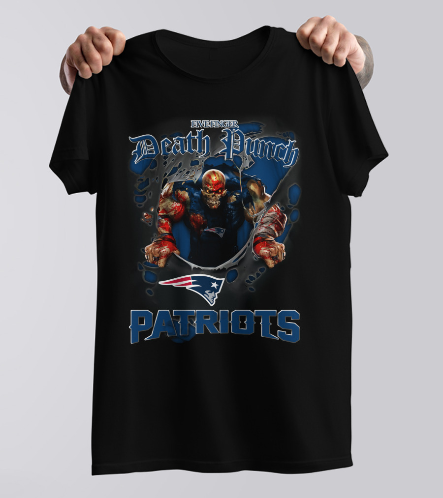 Five Finger Death Punch New England Patriots Football T-Shirt