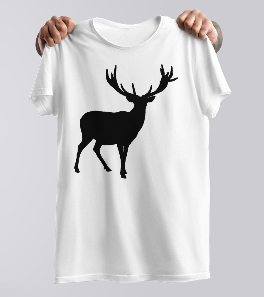 Silhouette Stag Deer Wildlife Nature T-Shirt