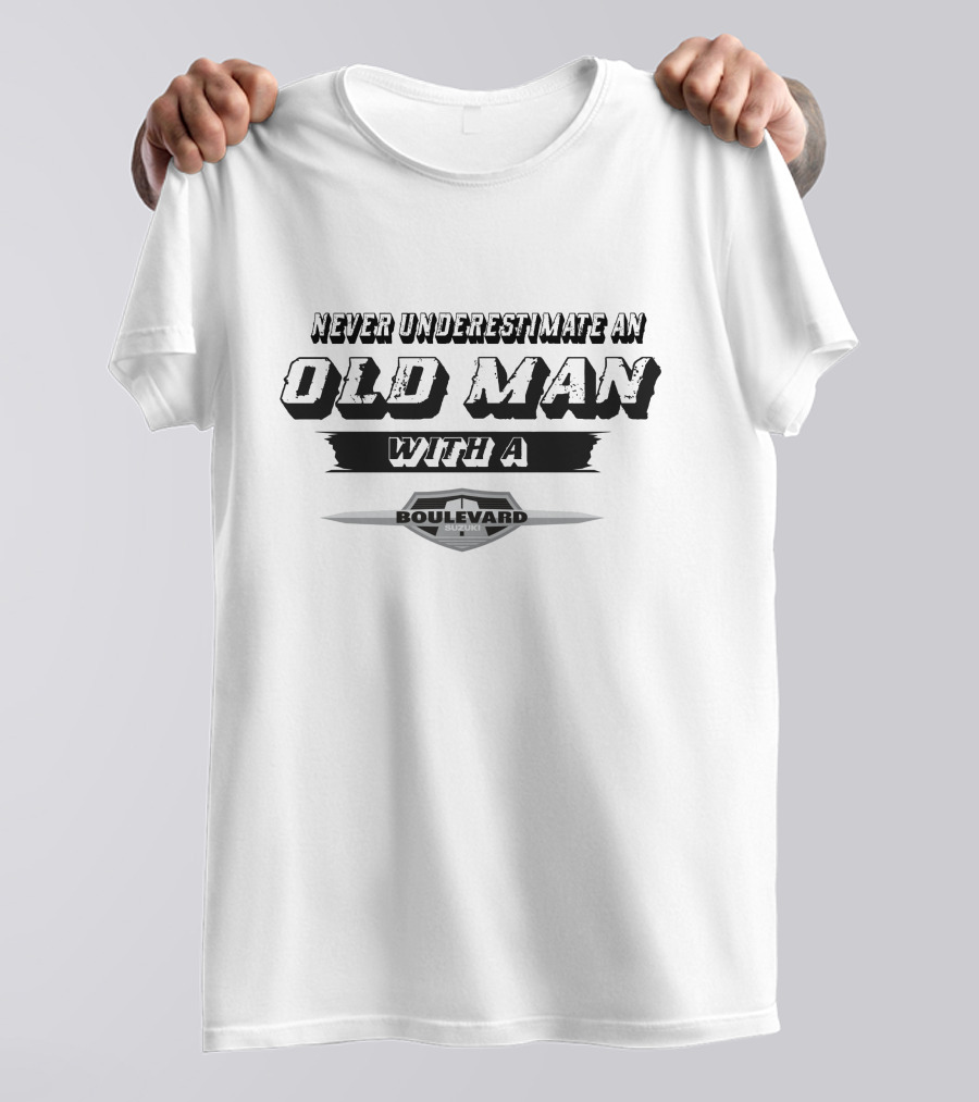 Never Underestimate An Old Man With A Suzuki Boulevard T-Shirt