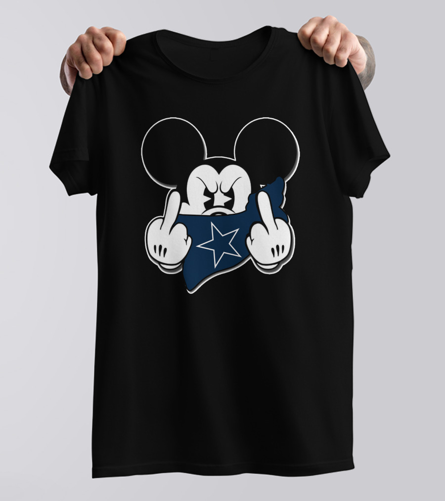 Mickey Mouse Dallas Cowboys Fan Gesture T-Shirt