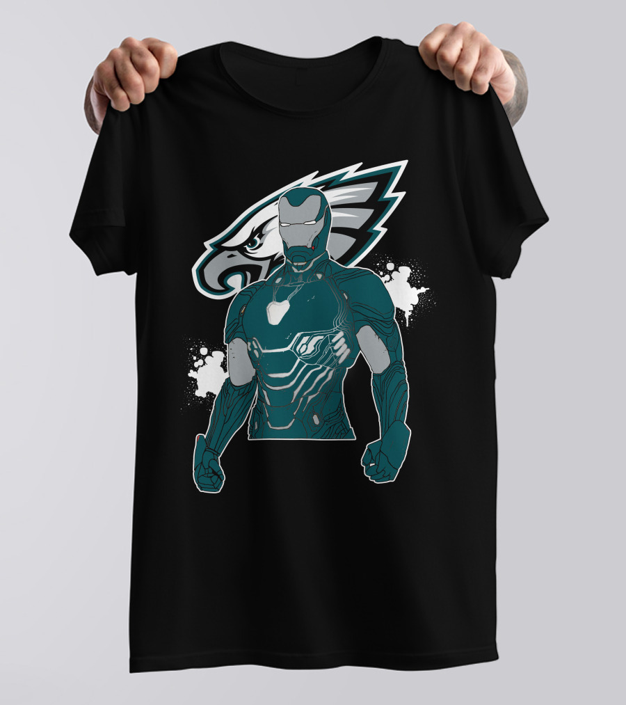 Iron Man And Philadelphia Eagles Fusion T-Shirt