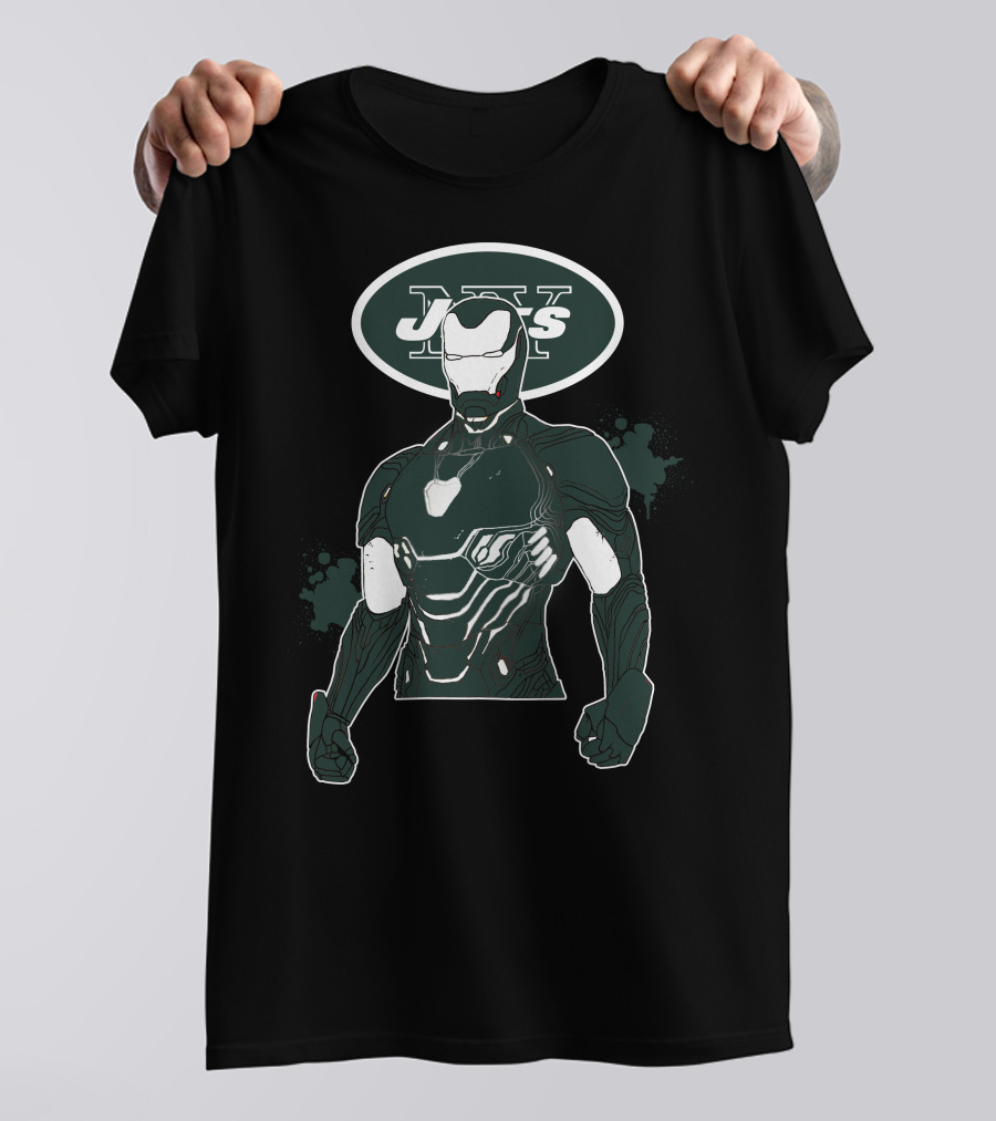 Iron Man New York Jets Mashup T-Shirt