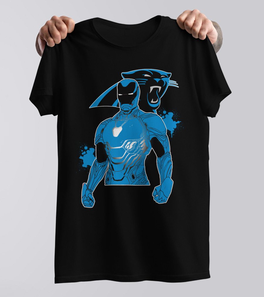 Iron Man Panther Fusion Artwork T-Shirt