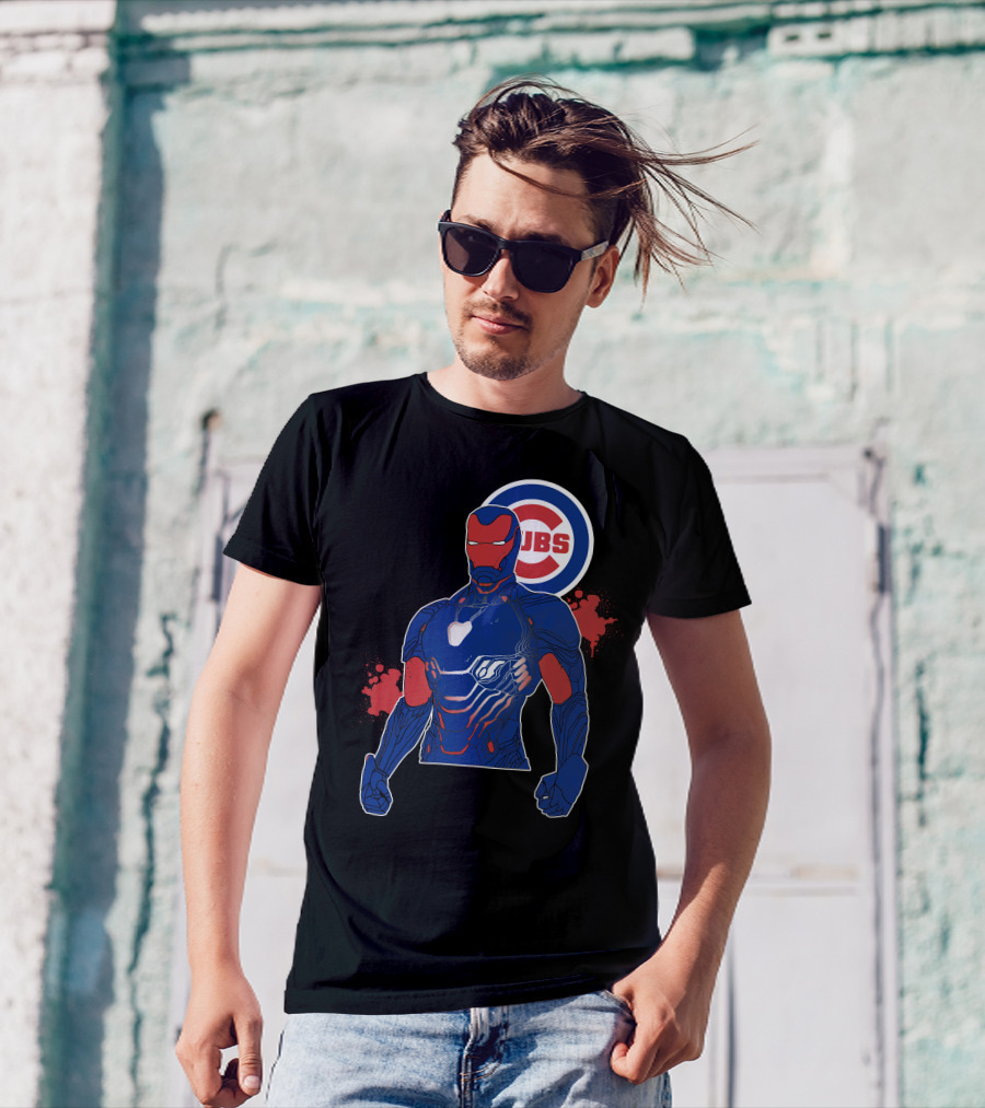 Iron Man Chicago Cubs Fusion T-Shirt