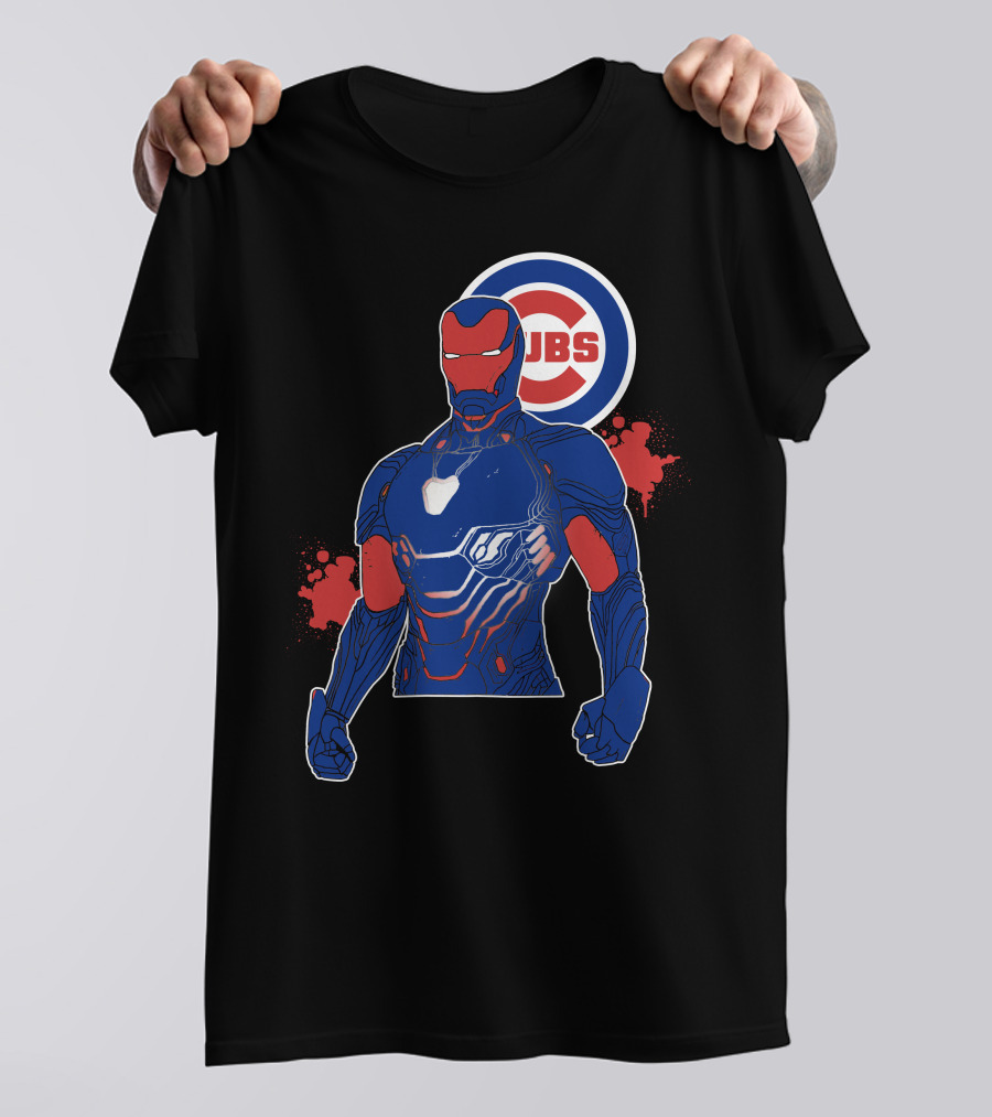 Iron Man Chicago Cubs Fusion T-Shirt