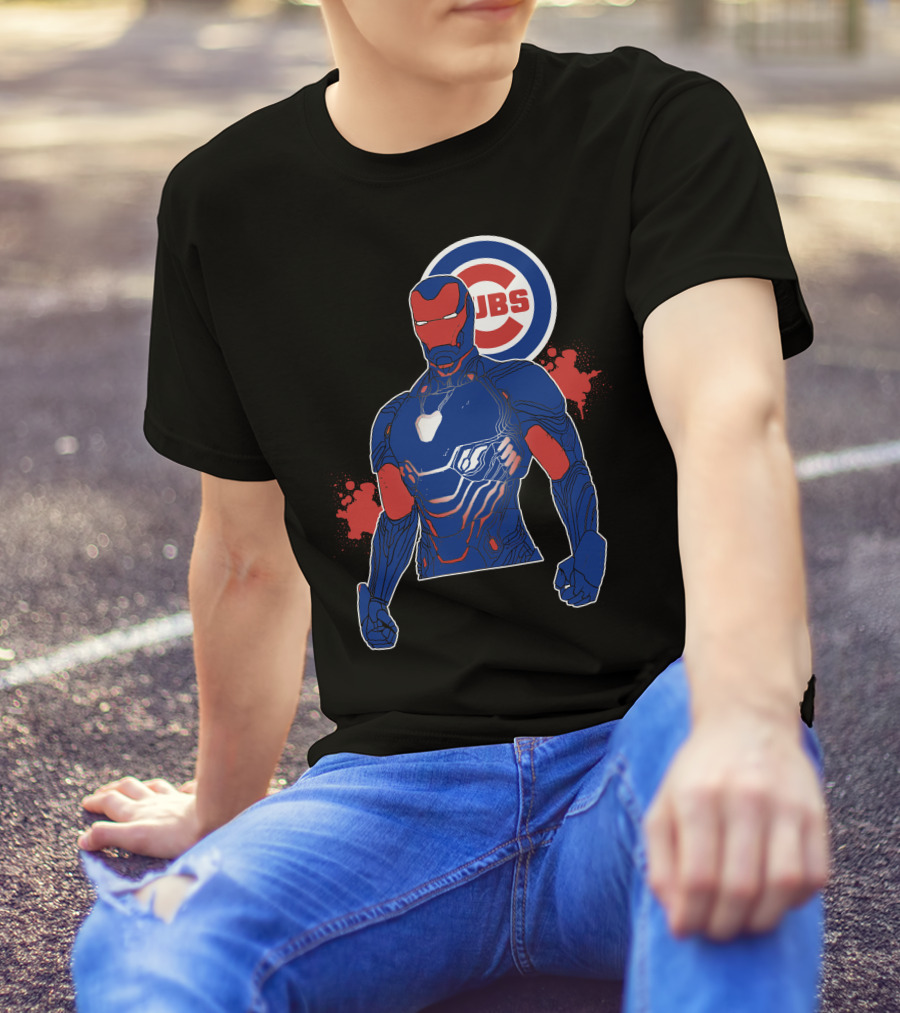 Iron Man Chicago Cubs Fusion T-Shirt