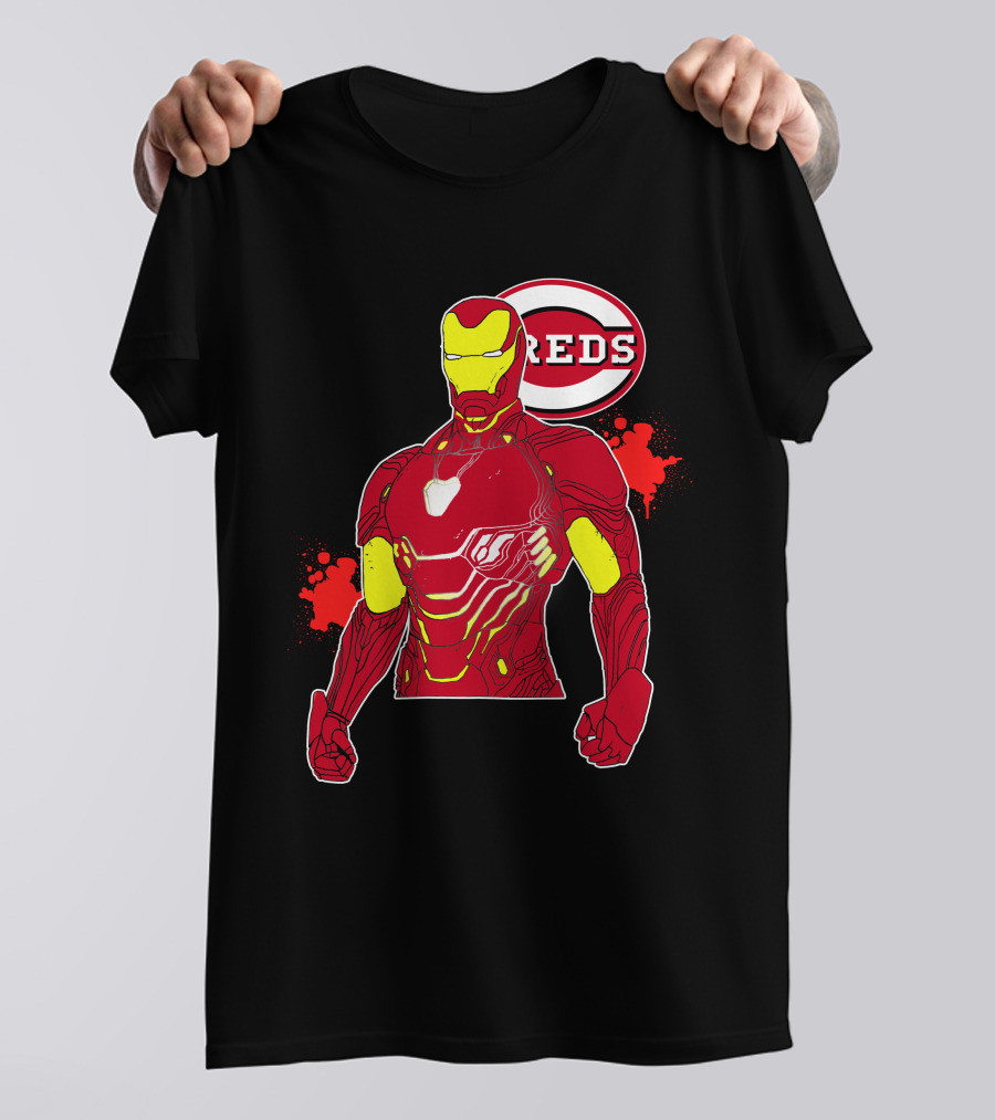 Iron Man Cincinnati Reds Collaboration T-Shirt