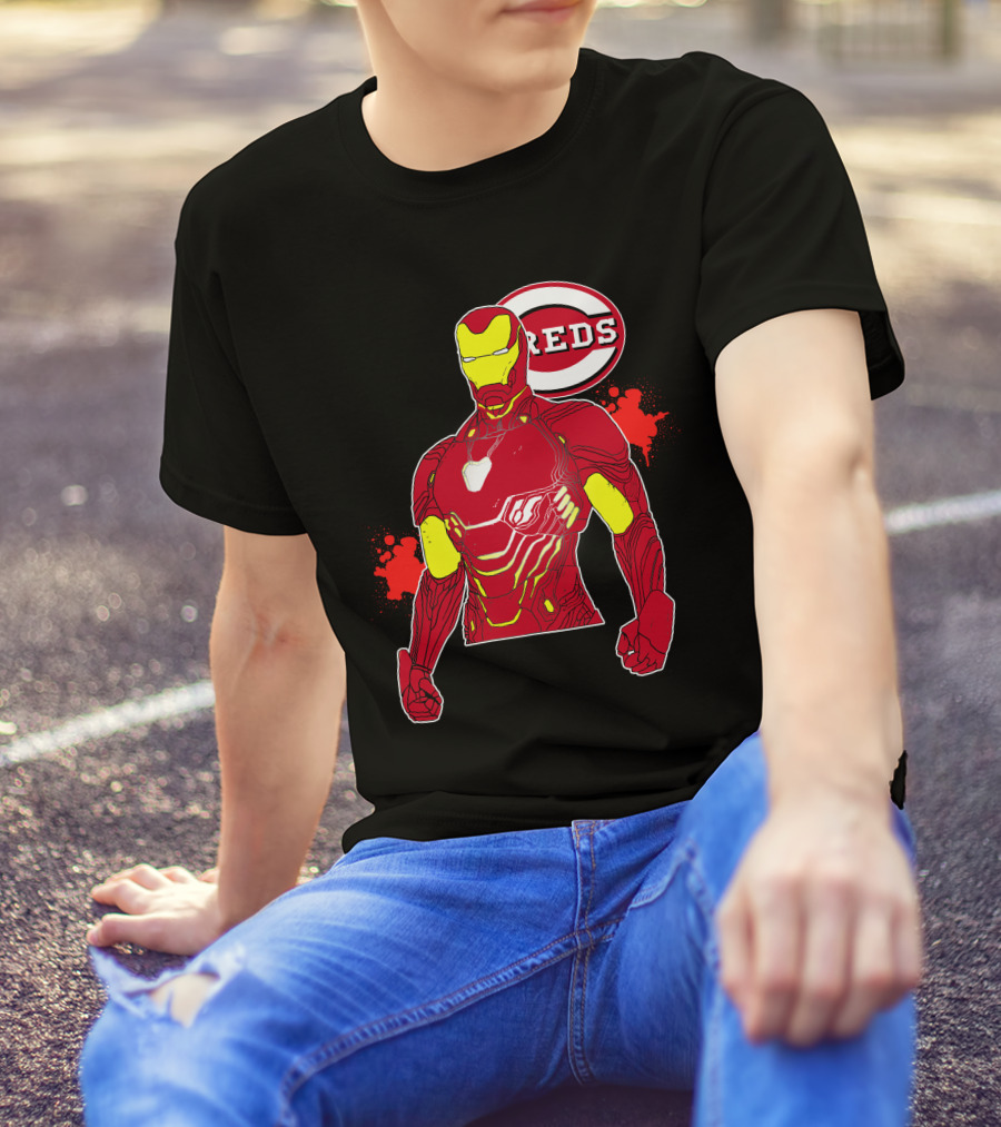 Iron Man Cincinnati Reds Collaboration T-Shirt