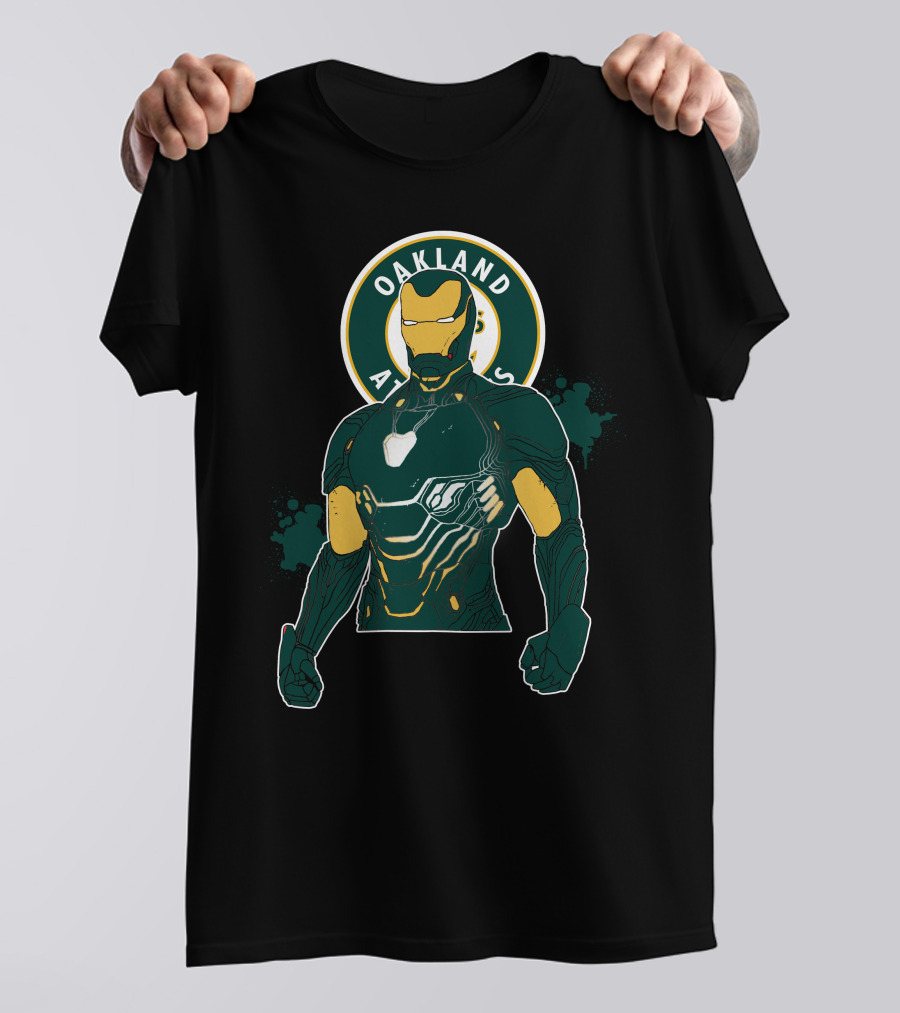 Iron Man Oakland Athletics Crossover T-Shirt