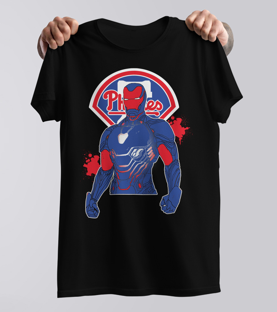 Iron Man Phillies Philadelphia Collaboration T-Shirt