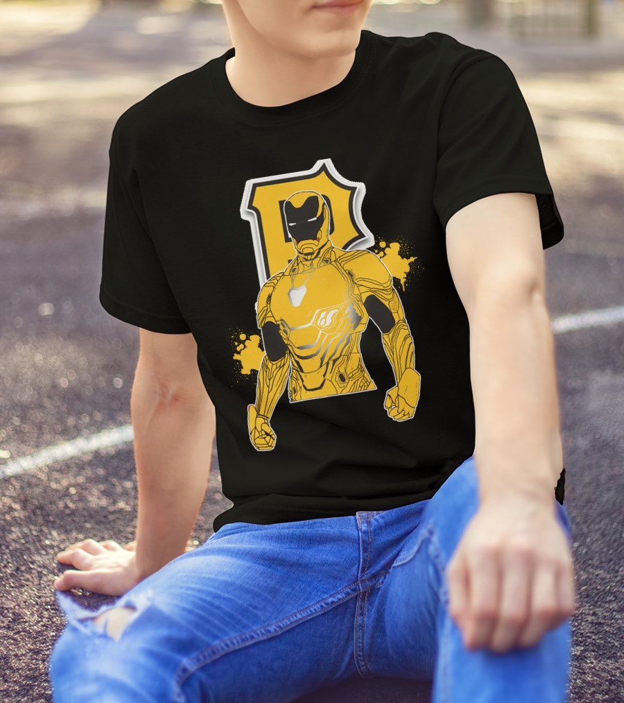 Iron Man Pittsburgh Pirates Collaborative Marvel Sports T-Shirt