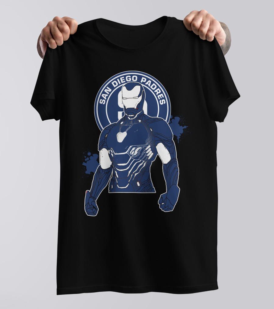 Iron Man San Diego Padres Crossover T-Shirt