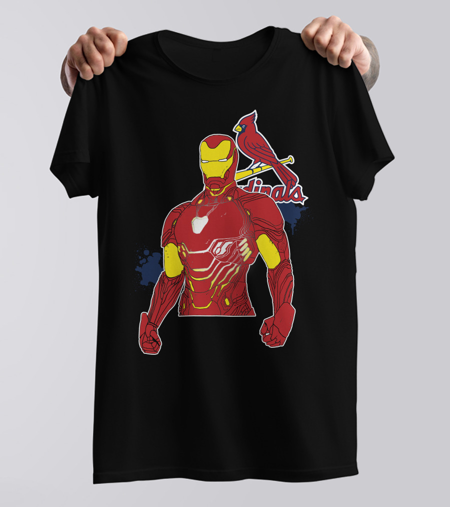 Iron Man St Louis Cardinals Crossover T-Shirt