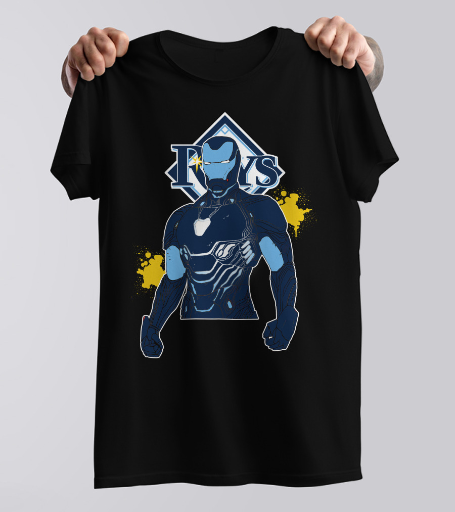 Iron Man Tampa Bay Rays Crossover Fan Merchandise T-Shirt