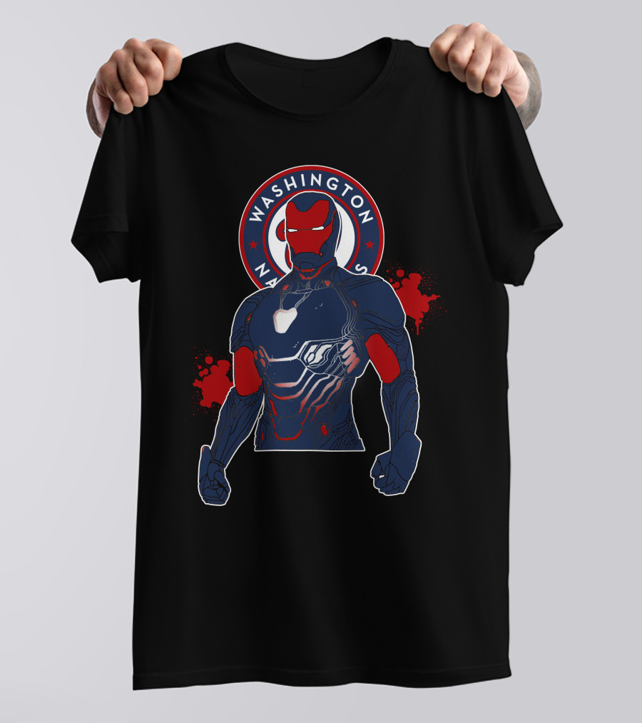 Iron Man Washington Nationals Crossover T-Shirt