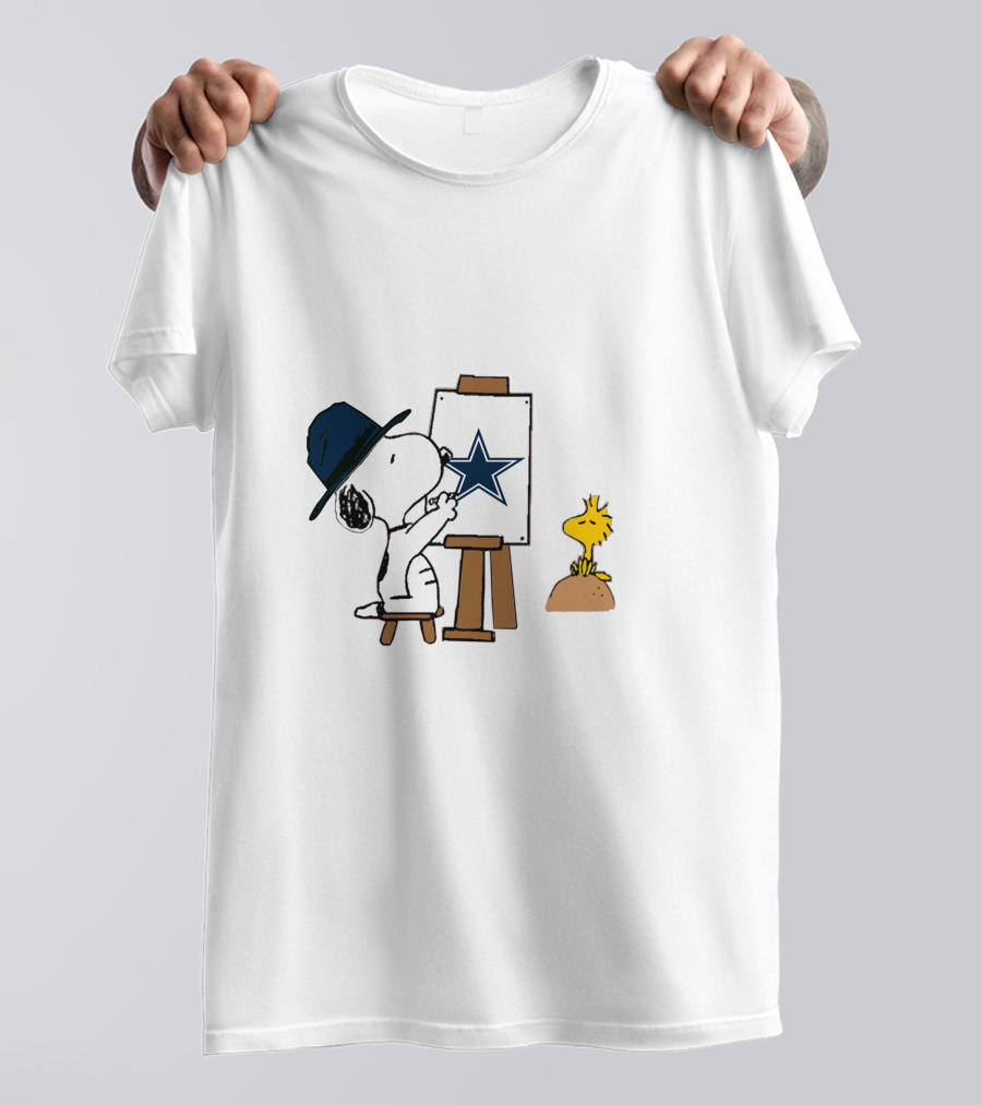 Dallas Cowboys Snoopy Painting T-Shirt
