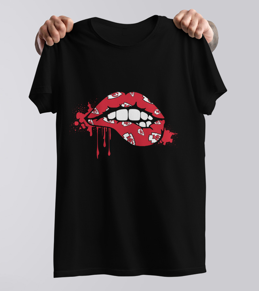 Dripping Lips Kansas City Chiefs T-Shirt