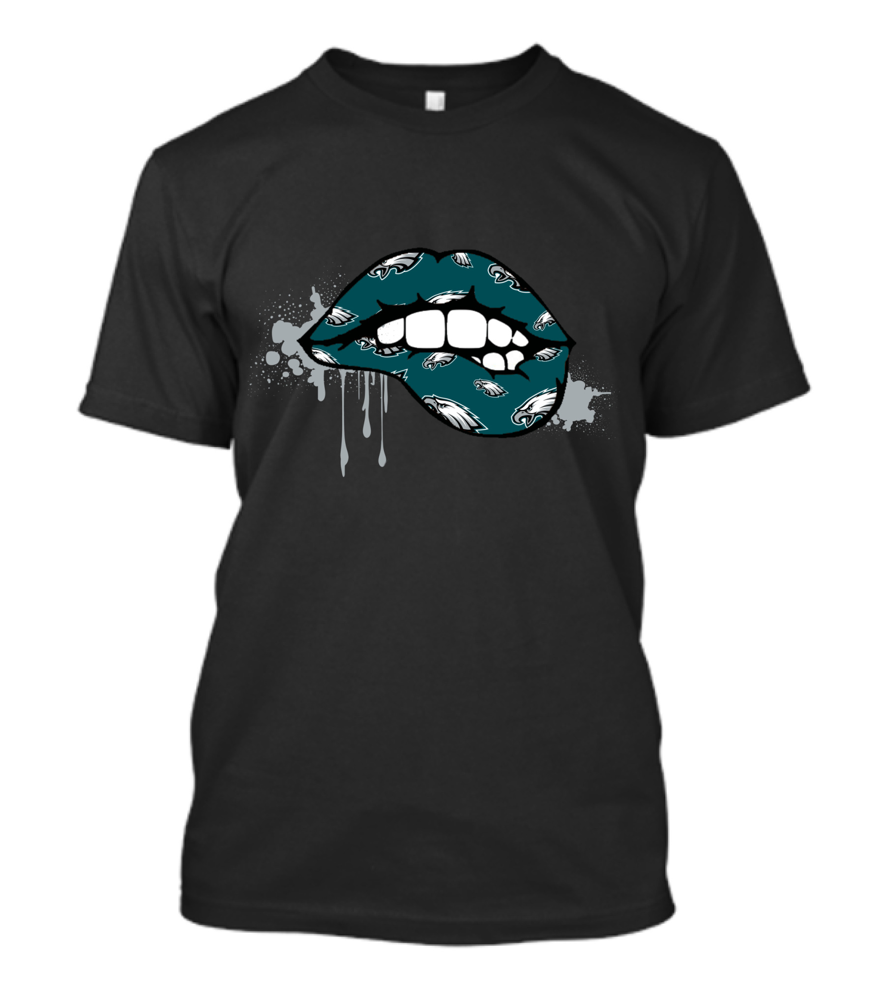 Philadelphia Eagles Dripping Lips T-Shirt