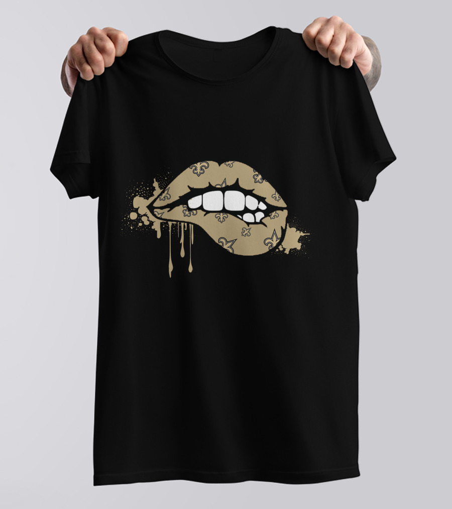 Dripping Lips Fleur-De-Lis Saints T-Shirt