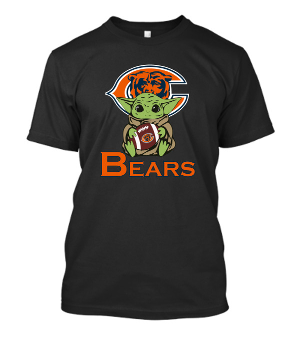 Bears Baby Yoda Chicago Star Wars Football T-Shirt
