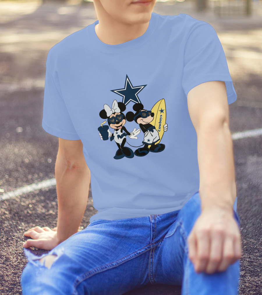 Cowboys Mickey Vacation Star Surfing T-Shirt