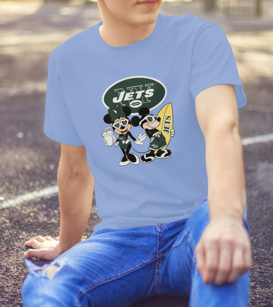 Jets Mickey Surfing Vacation Adventure T-Shirt