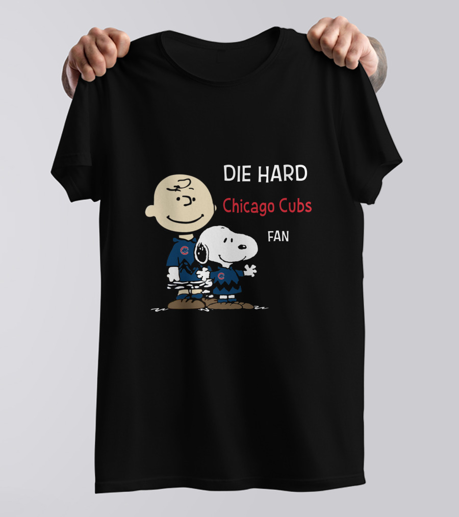 Die Hard Chicago Cubs Fan Snoopy Charlie Brown T-Shirt