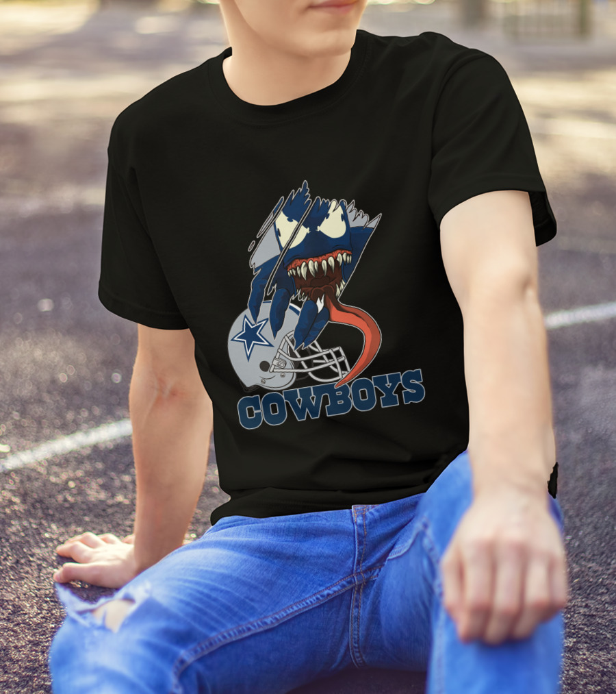 Cowboys Venom Dallas Football Mashup T-Shirt