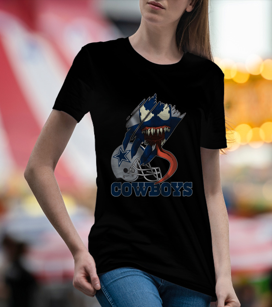 Cowboys Venom Dallas Football Mashup T-Shirt