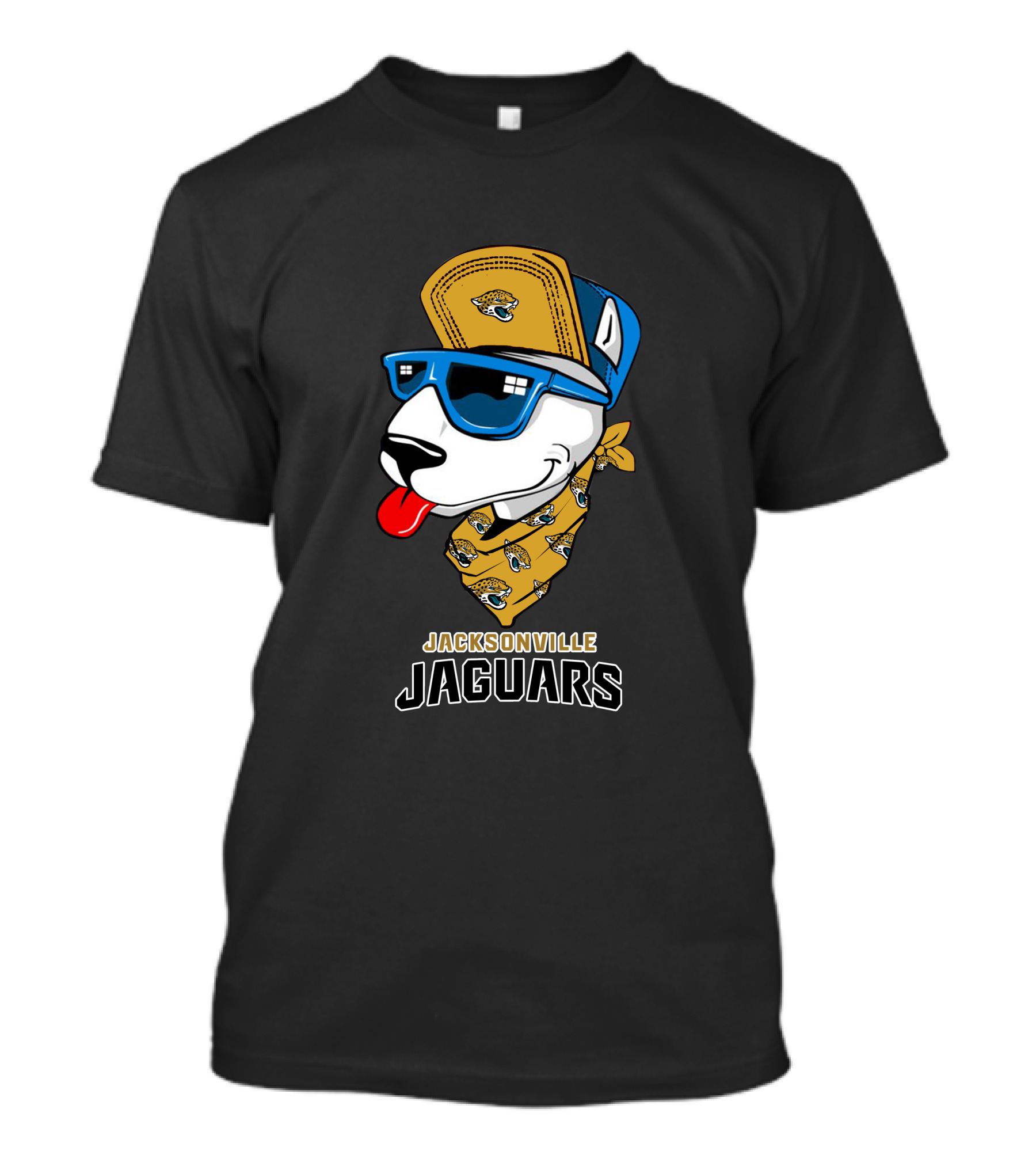 Jacksonville Jaguars Bull Terrier Fan T-Shirt
