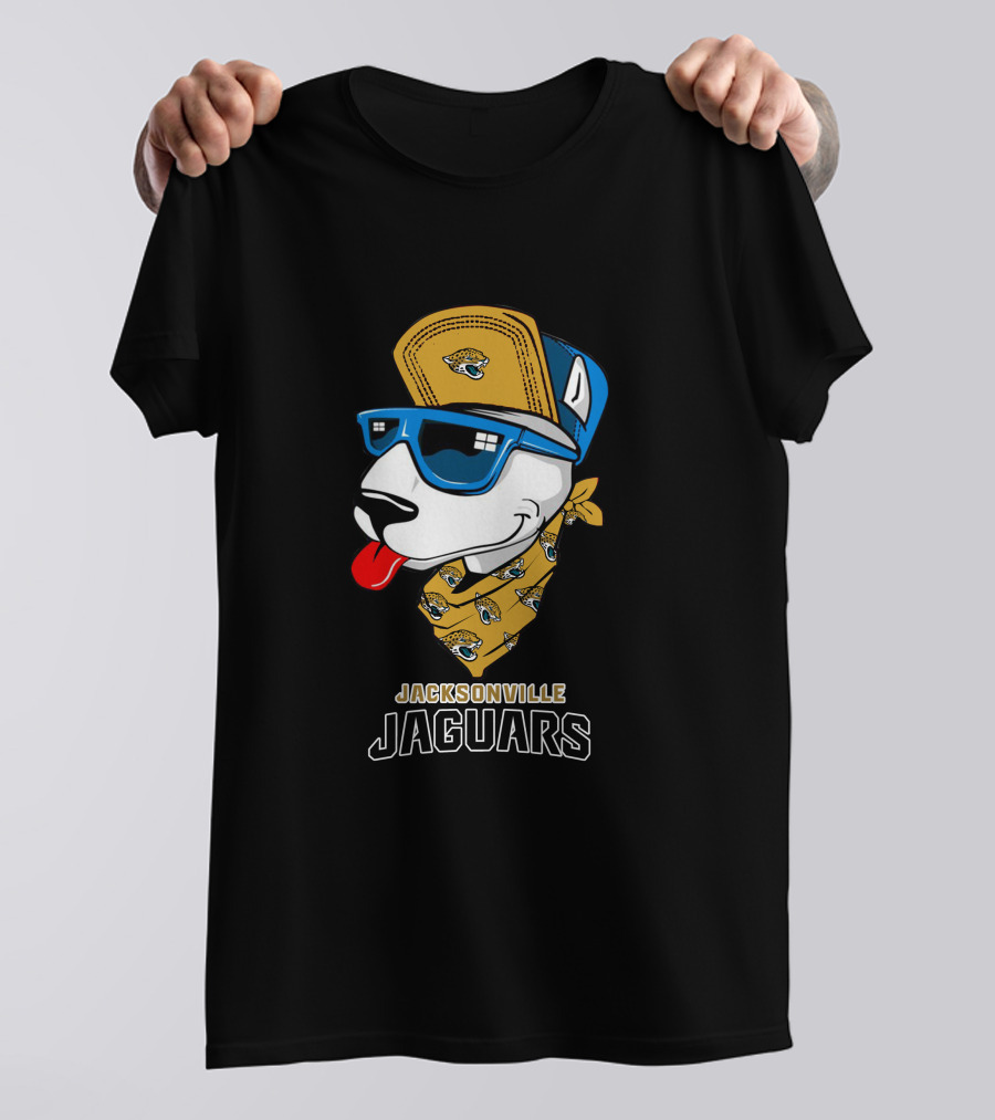 Jacksonville Jaguars Bull Terrier Fan T-Shirt