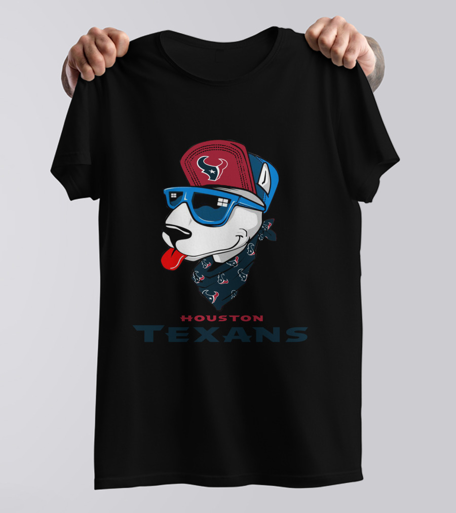 Houston Texans Bull Terrier T-Shirt