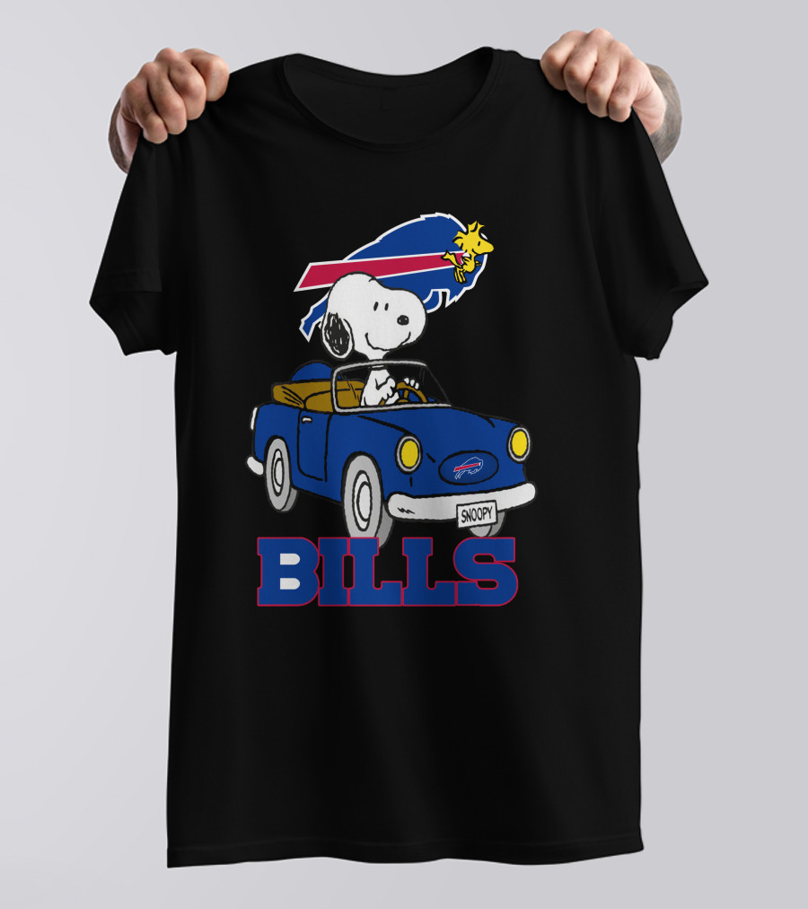 Buffalo Bills Snoopy Woodstocks Long Ride T-Shirt