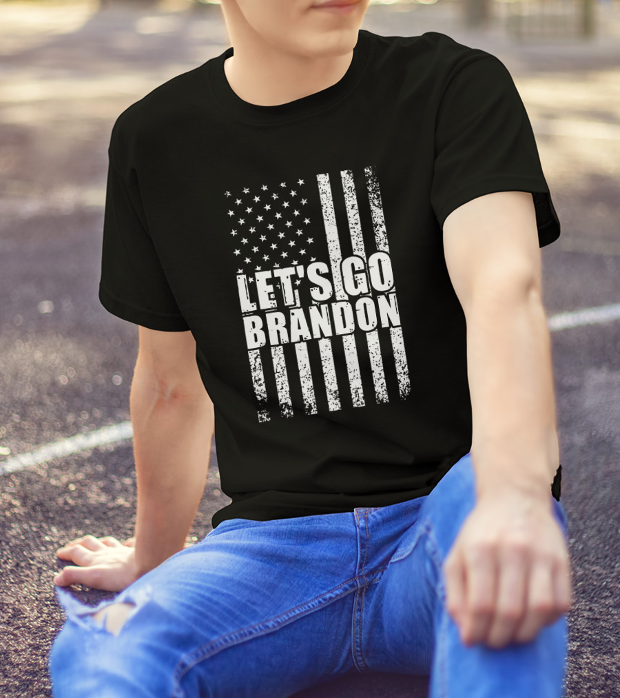 Let's Go Brandon American Flag Conservative T-Shirt