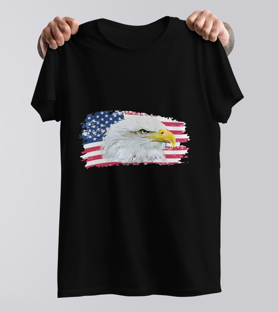 American Flag Bald Eagle T-Shirt