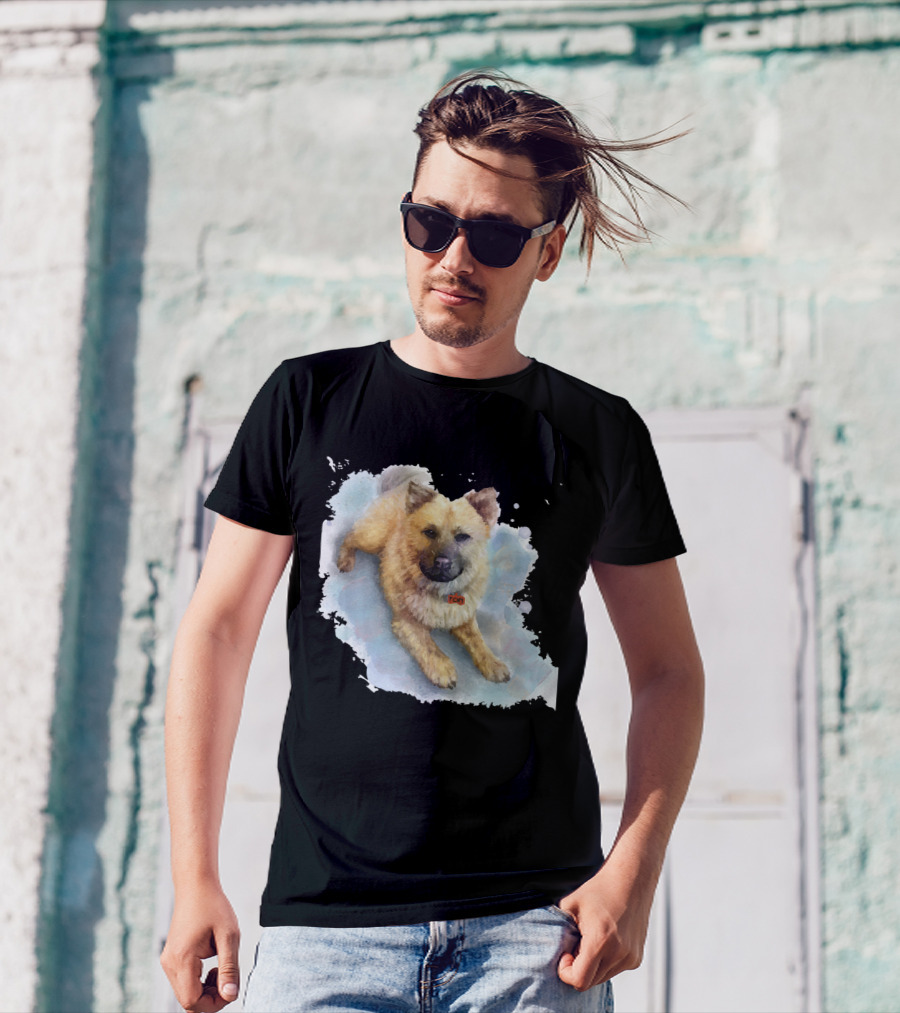 Watercolor Puppy Zen T-Shirt