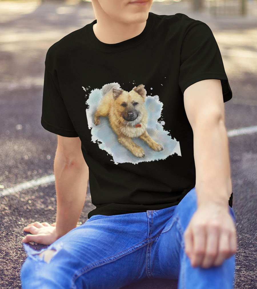 Watercolor Puppy Zen T-Shirt