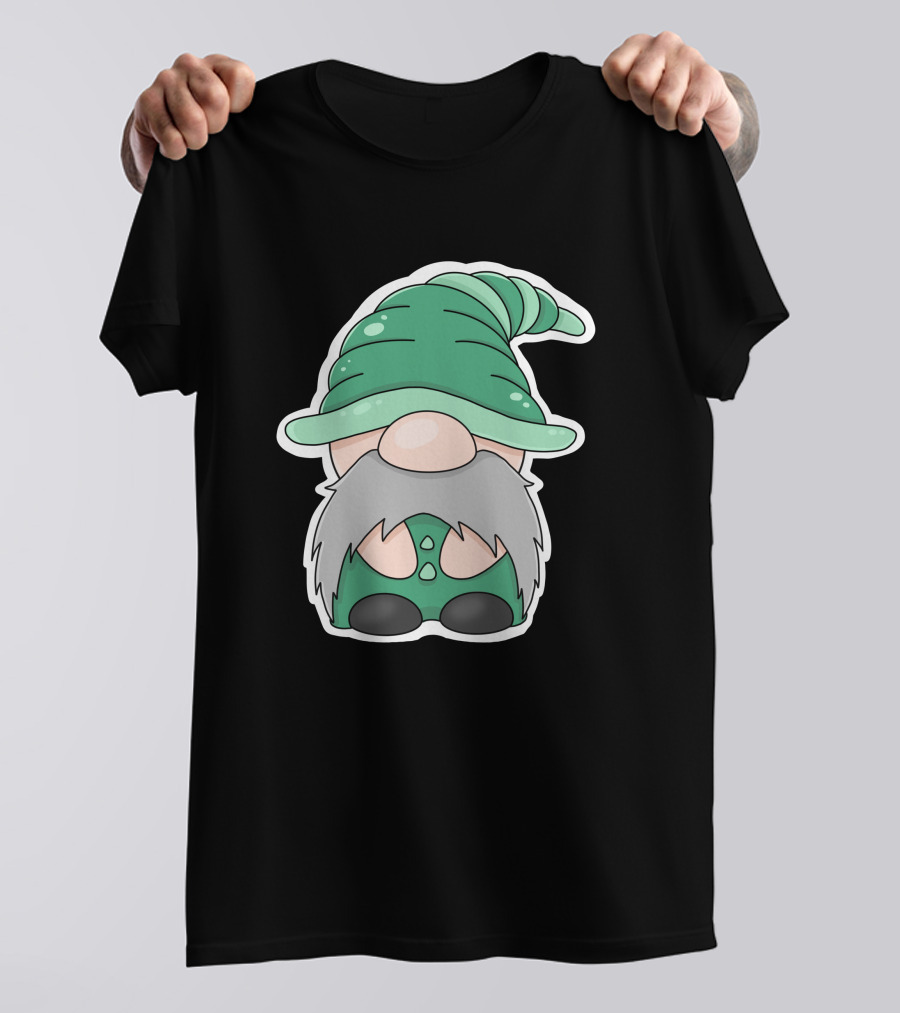 Green Gnomes In Classic Pointed Hat T-Shirt