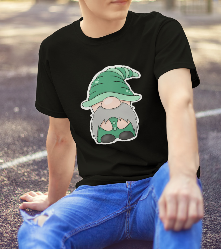 Green Gnomes In Classic Pointed Hat T-Shirt