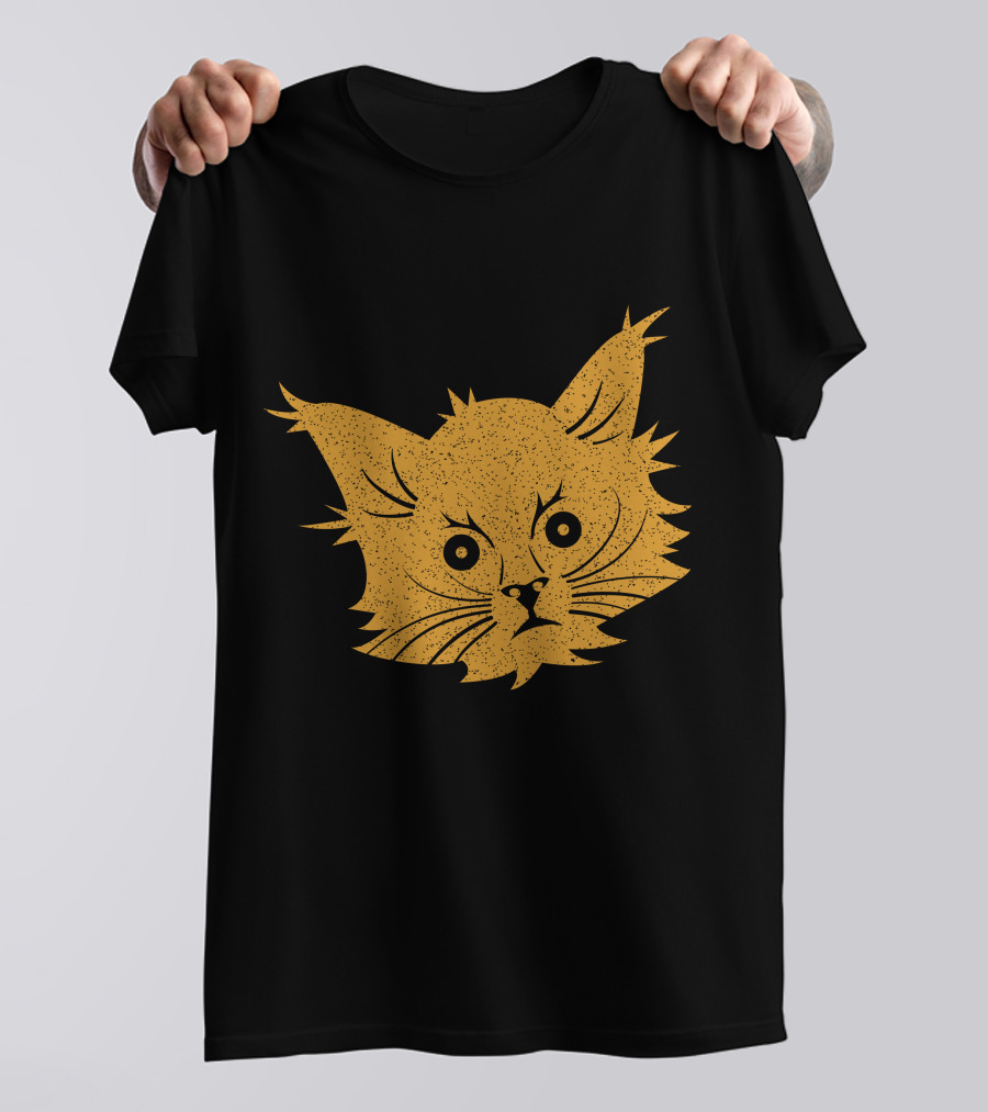 Cat Lover Whiskers Face T-Shirt