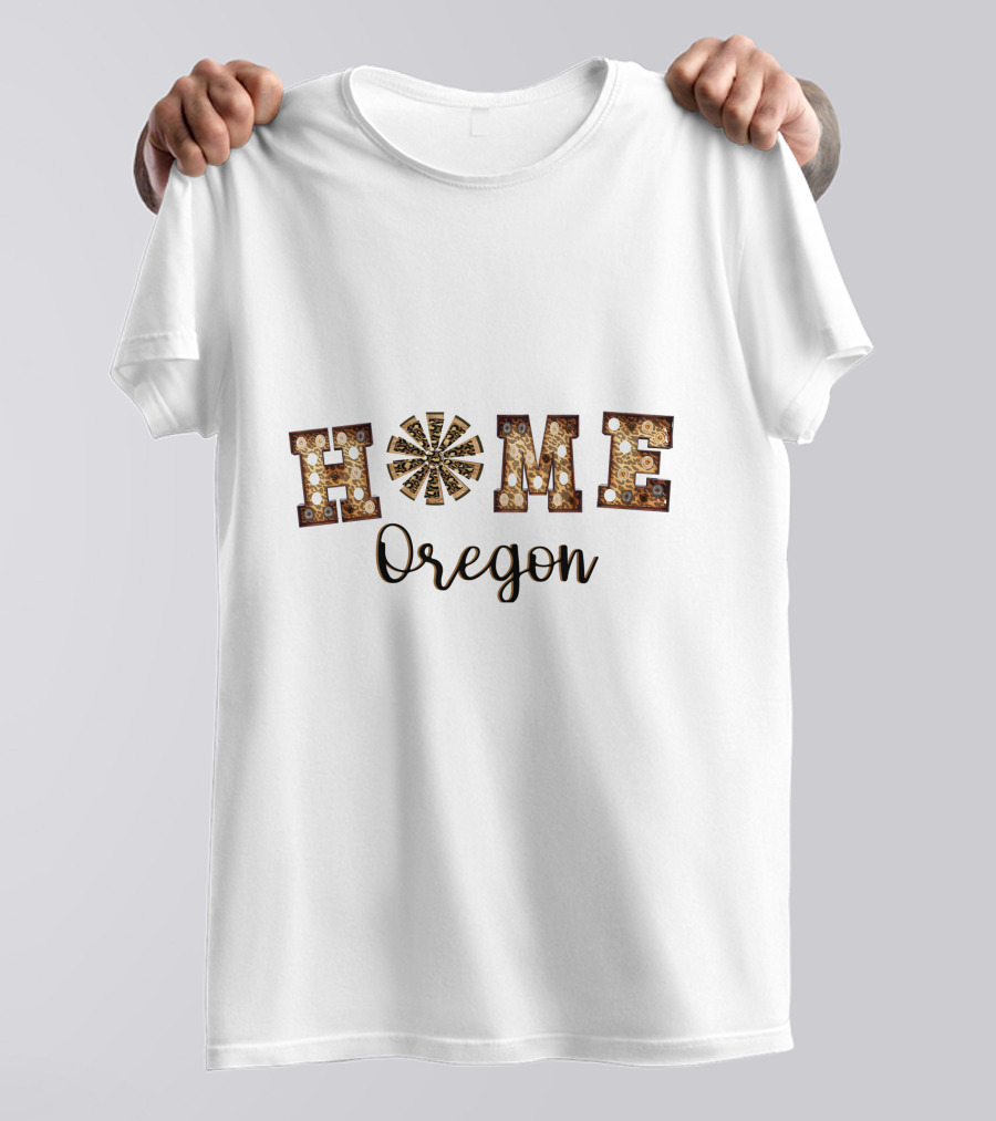 Rusty Vintage Home Oregon Lights T-Shirt