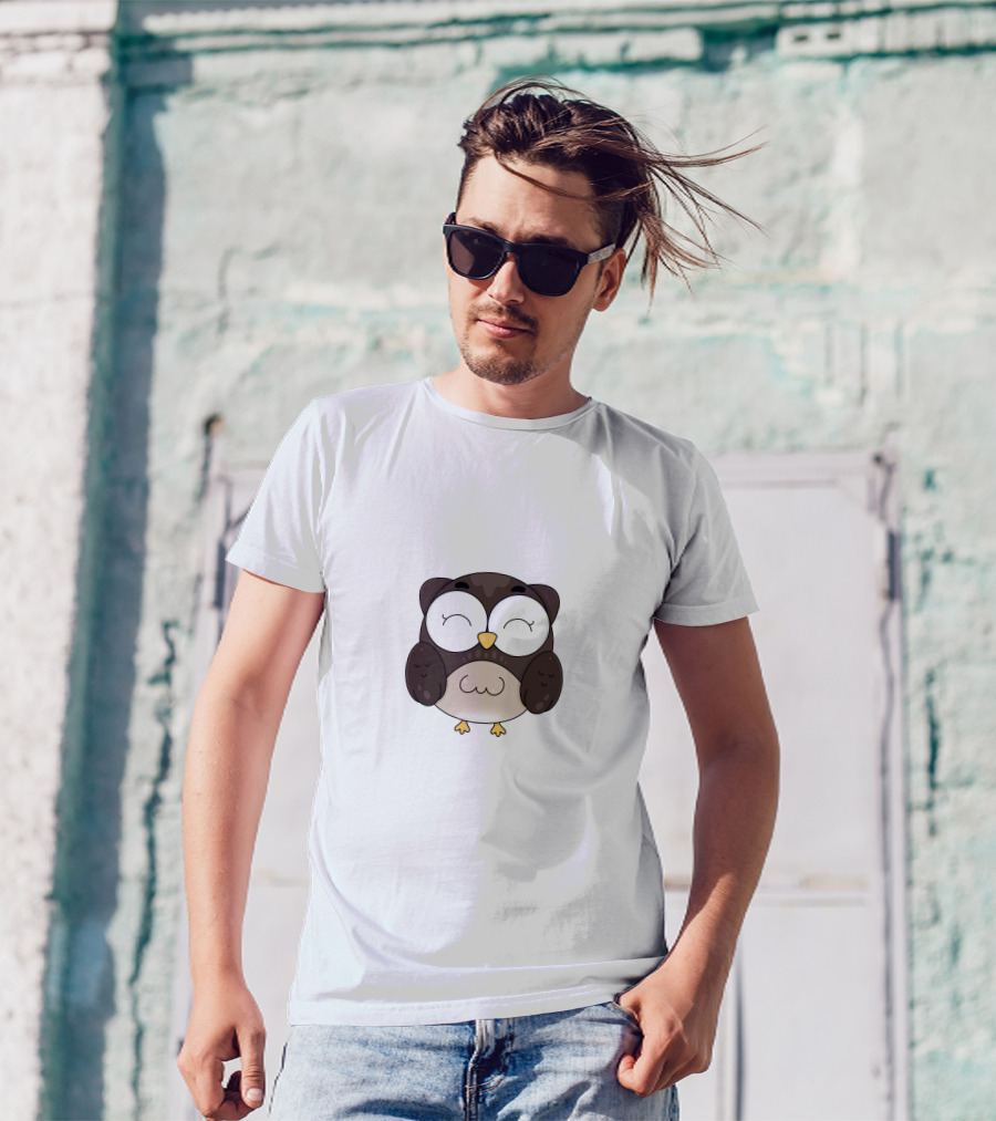 Owl Animal Cute Cartoon Owl T-Shirt
