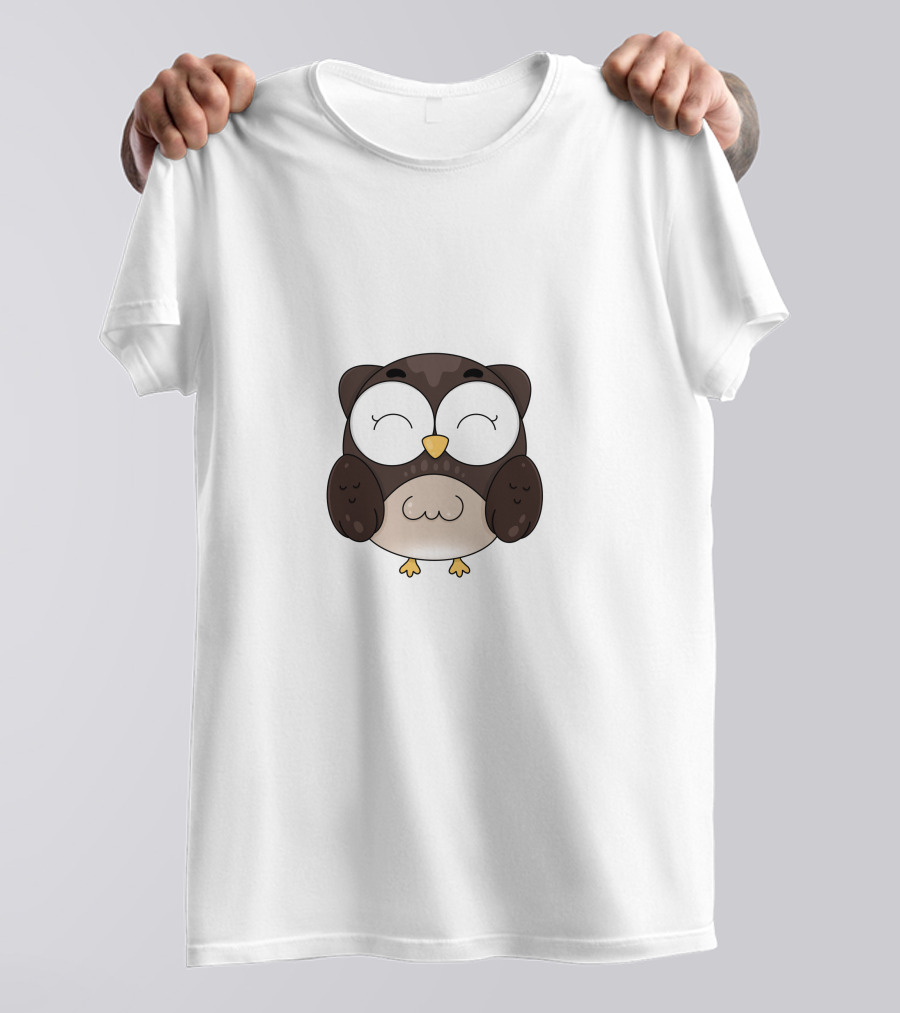 Owl Animal Cute Cartoon Owl T-Shirt